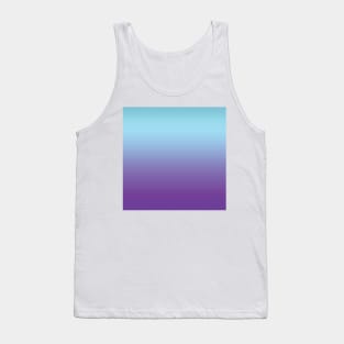 Aqua blue and purple color gradient. Tank Top